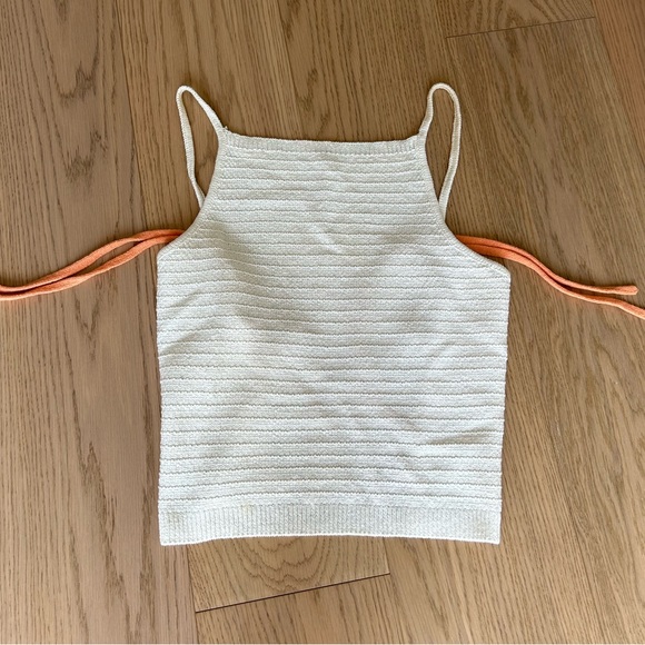 Wilfred Phair Cream Knit high neck tank with open back detail - Picture 4 of 8